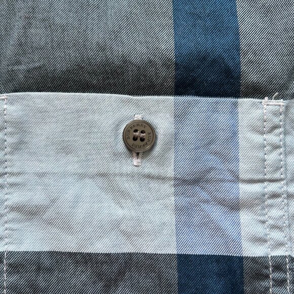 Burberry Kids Blue Camper Check Button Down | 10Y - Picture 4 of 8